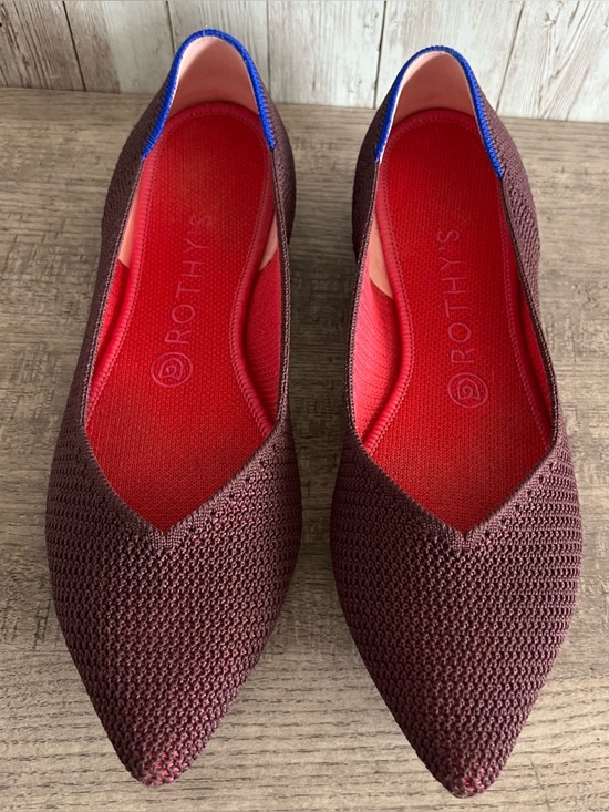 Rothy's Shoes - Rothy’s Retired Berry Lattice The Point Flats Size 8.5